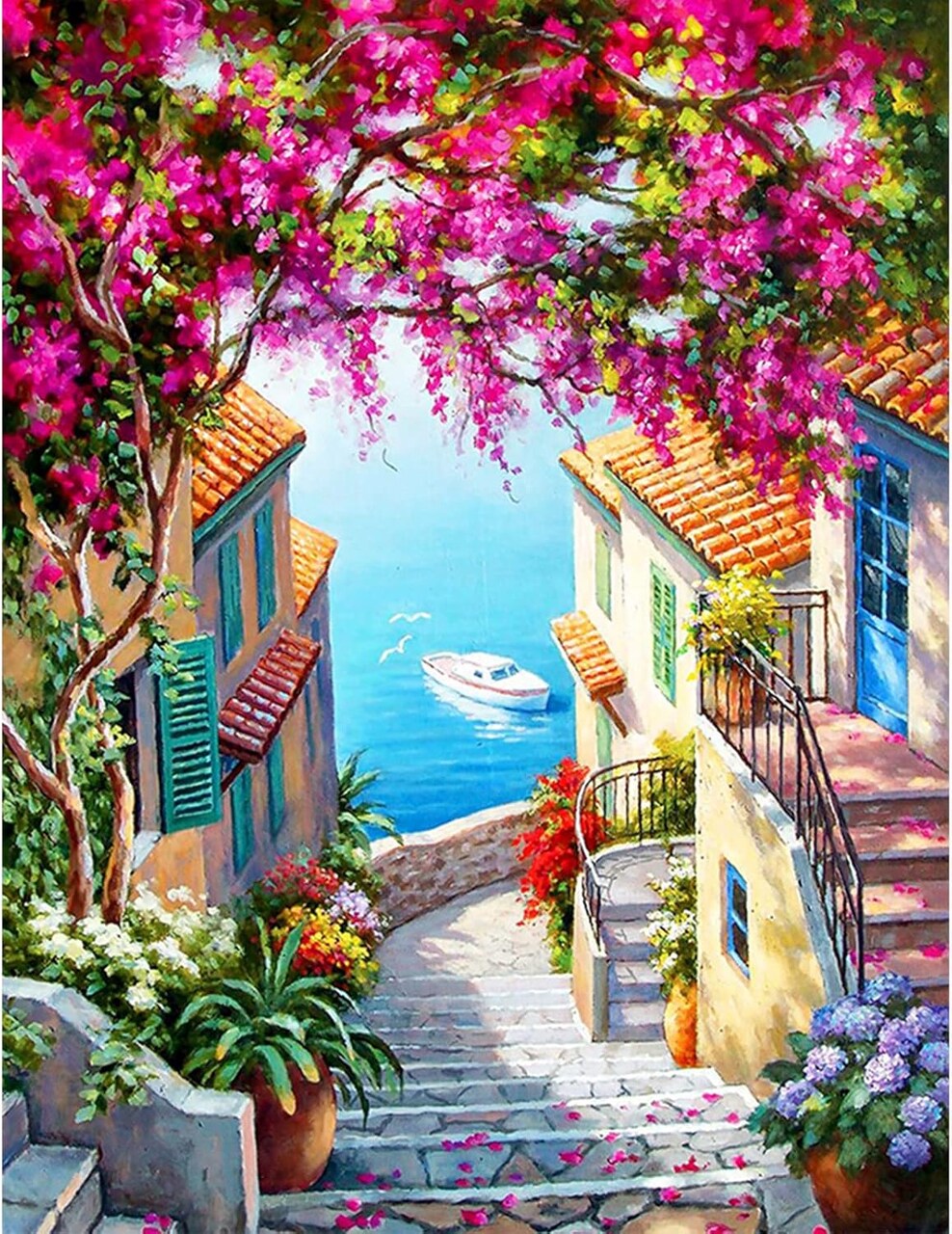 Paint by Numbers Kit 16x20” – Beginner DIY Acrylic Canvas for Adults